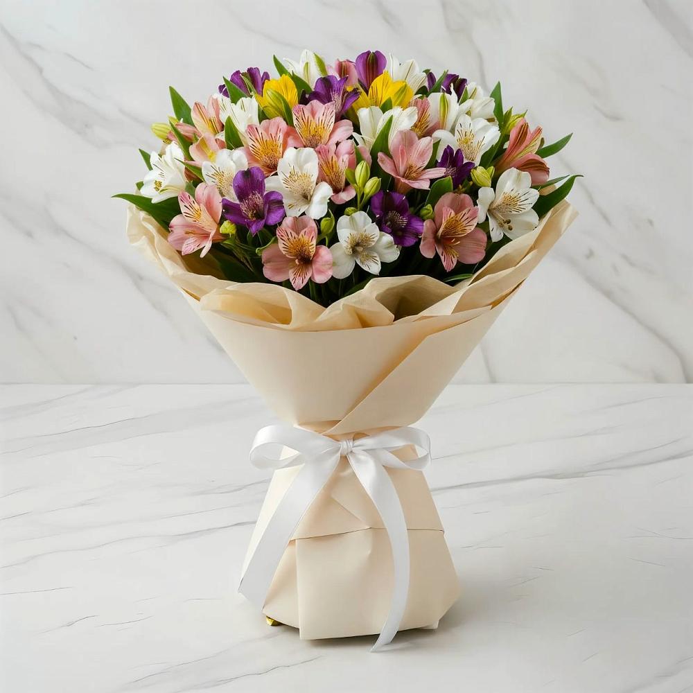 Букет цветов из: Альстромерии в Селково