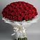 Букет 101 Красная роза Блэк Мэджик в Селково
