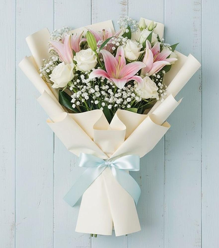 Букет цветов из: Лилии в Селково