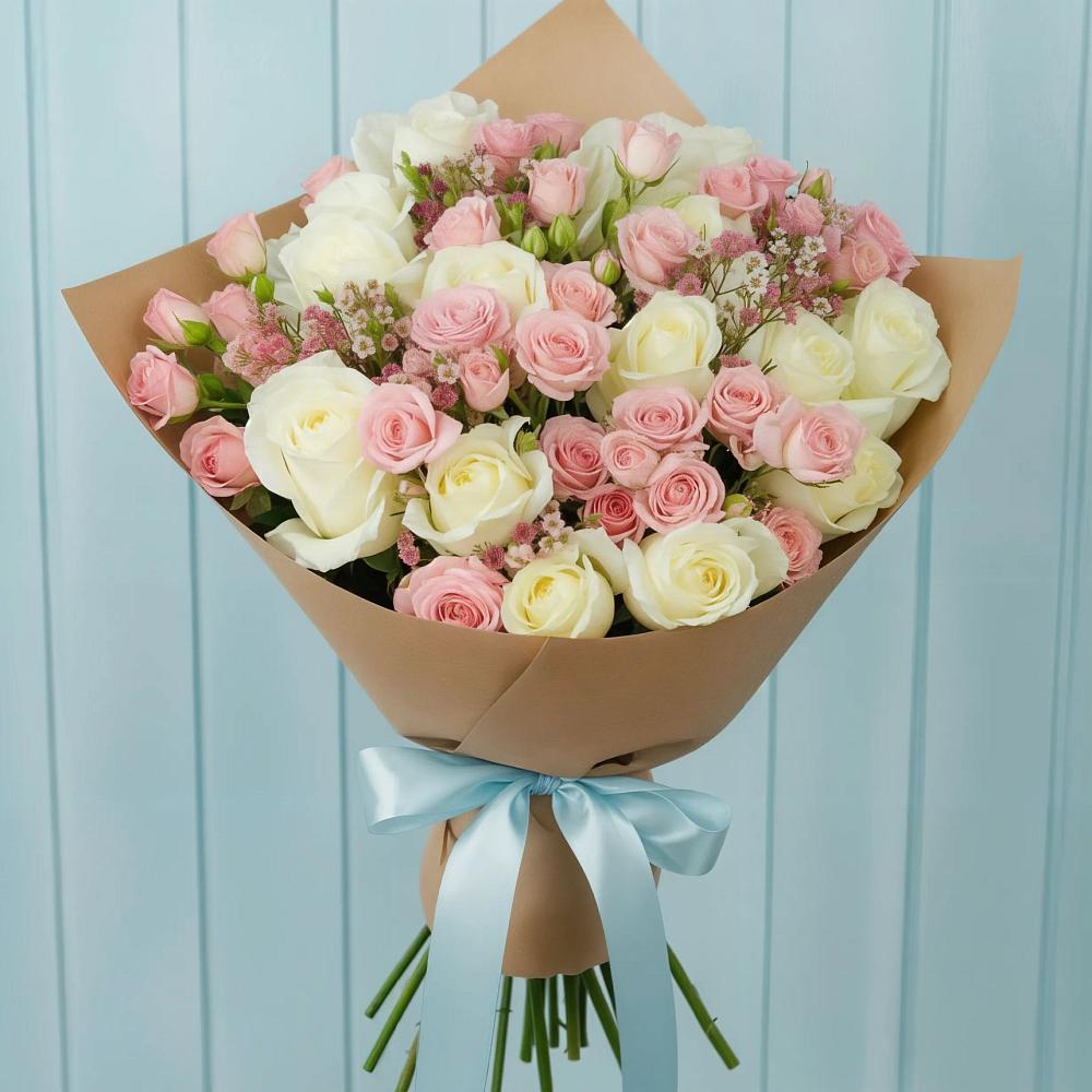 Букет цветов из: Розы в Селково