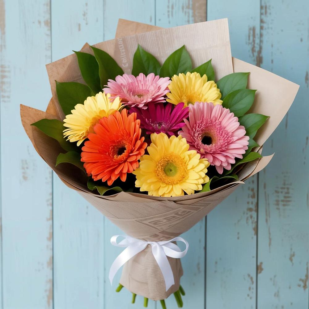 Букет цветов из: Герберы в Селково