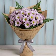 Букет цветов из:  Хризантемы #REPLACE_PRED# Селково