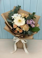 Букет цветов из:  Герберы и Хризантемы в Селково