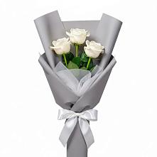 Букет 3 белые розы #REPLACE_PRED# Селково