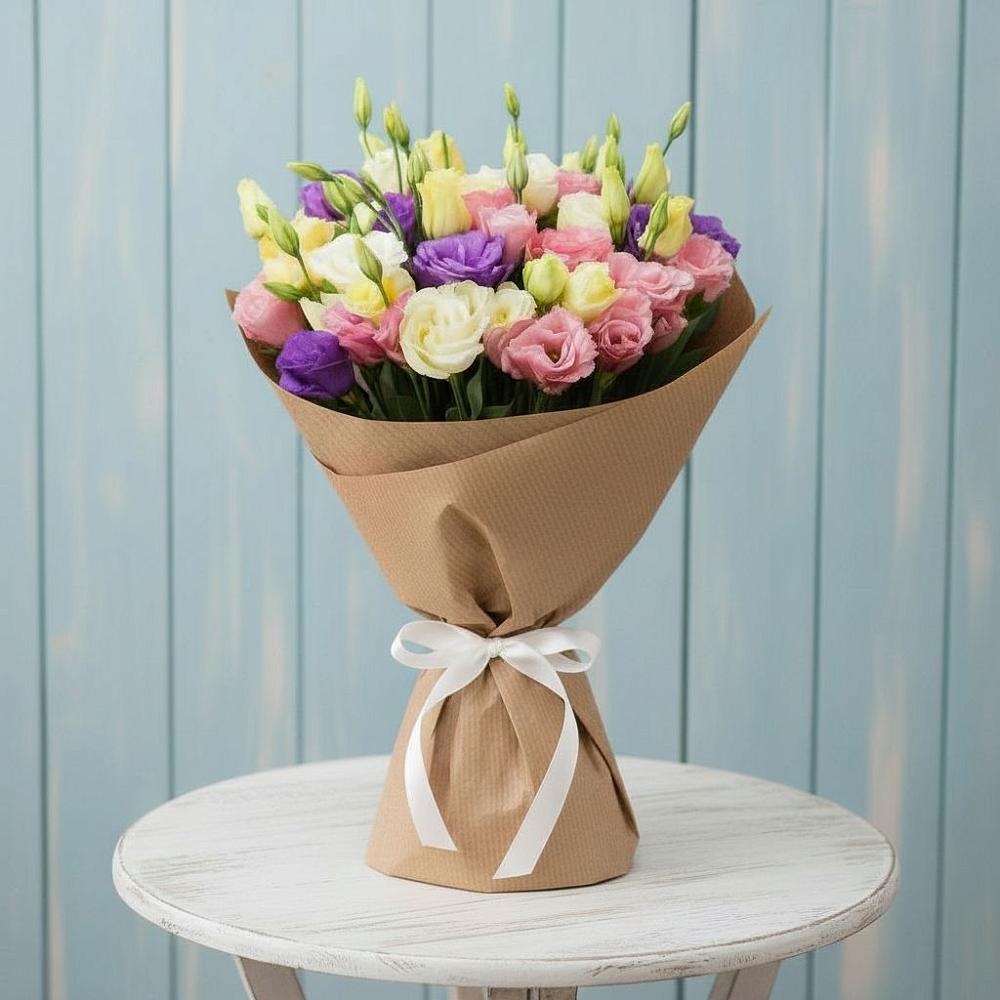 Букет цветов из: Лизиантусы в Селково