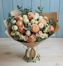 Букет цветов из:  Альстромерии и Розы #REPLACE_PRED# Селково