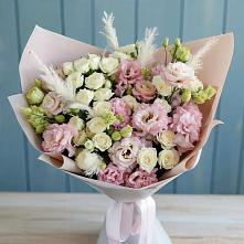 Букет цветов из:  Альстромерии и Розы в Селково